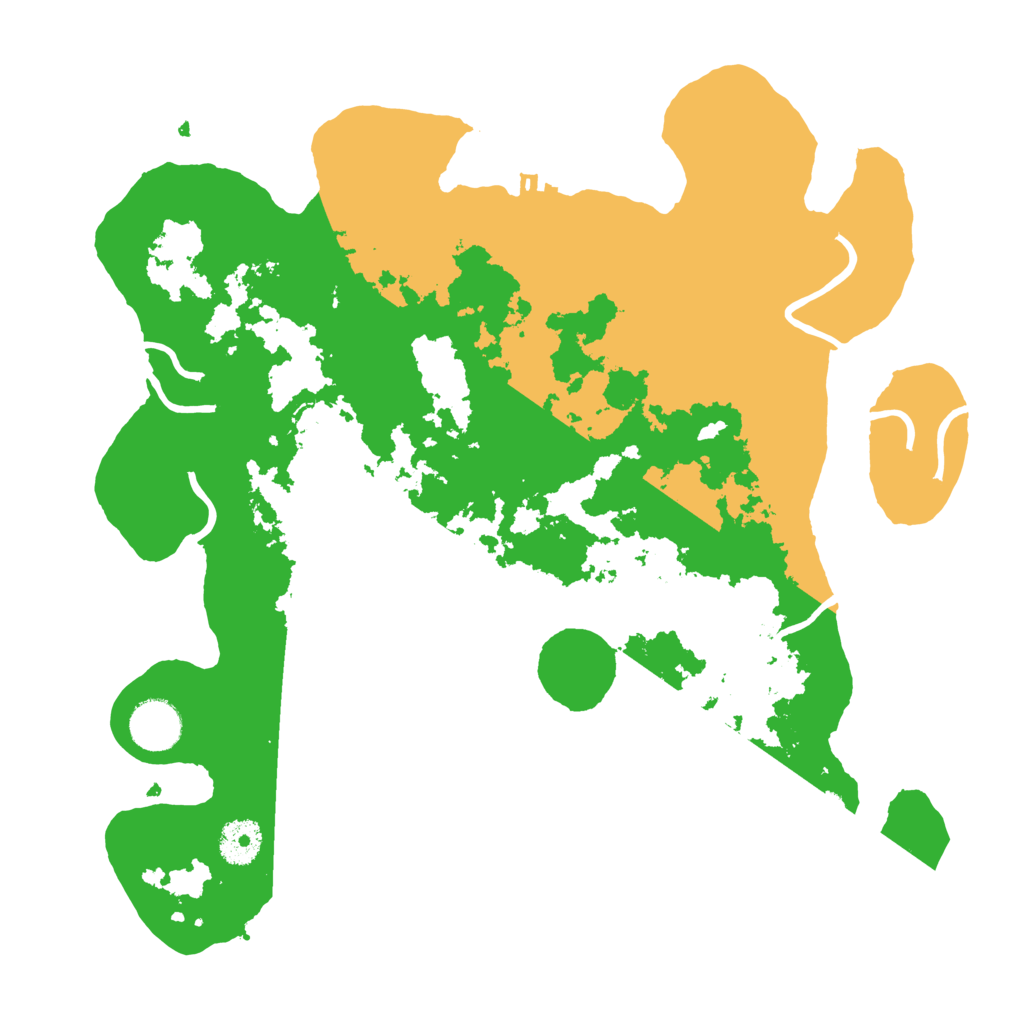 Biome Rust Map: Procedural Map, Size: 3500, Seed: 1317855213