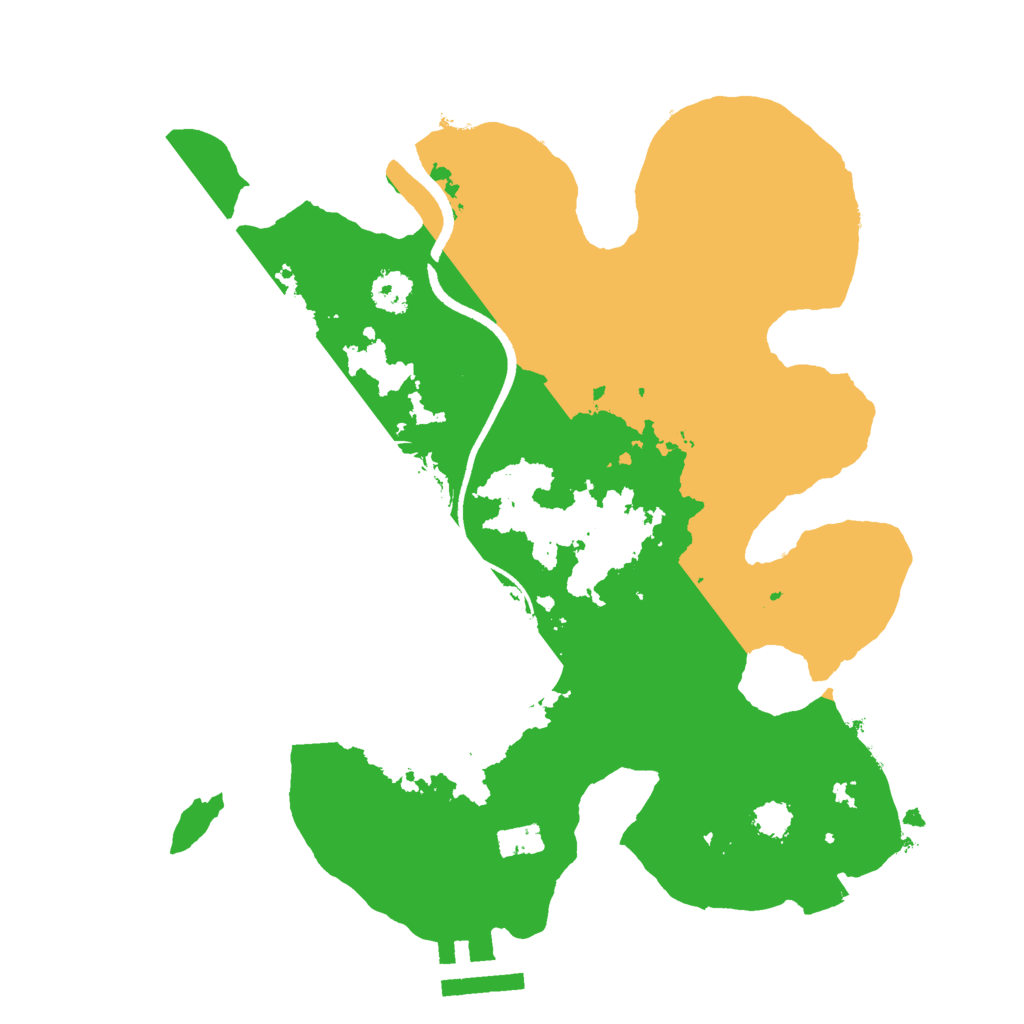 Biome Rust Map: Procedural Map, Size: 2500, Seed: 14235114