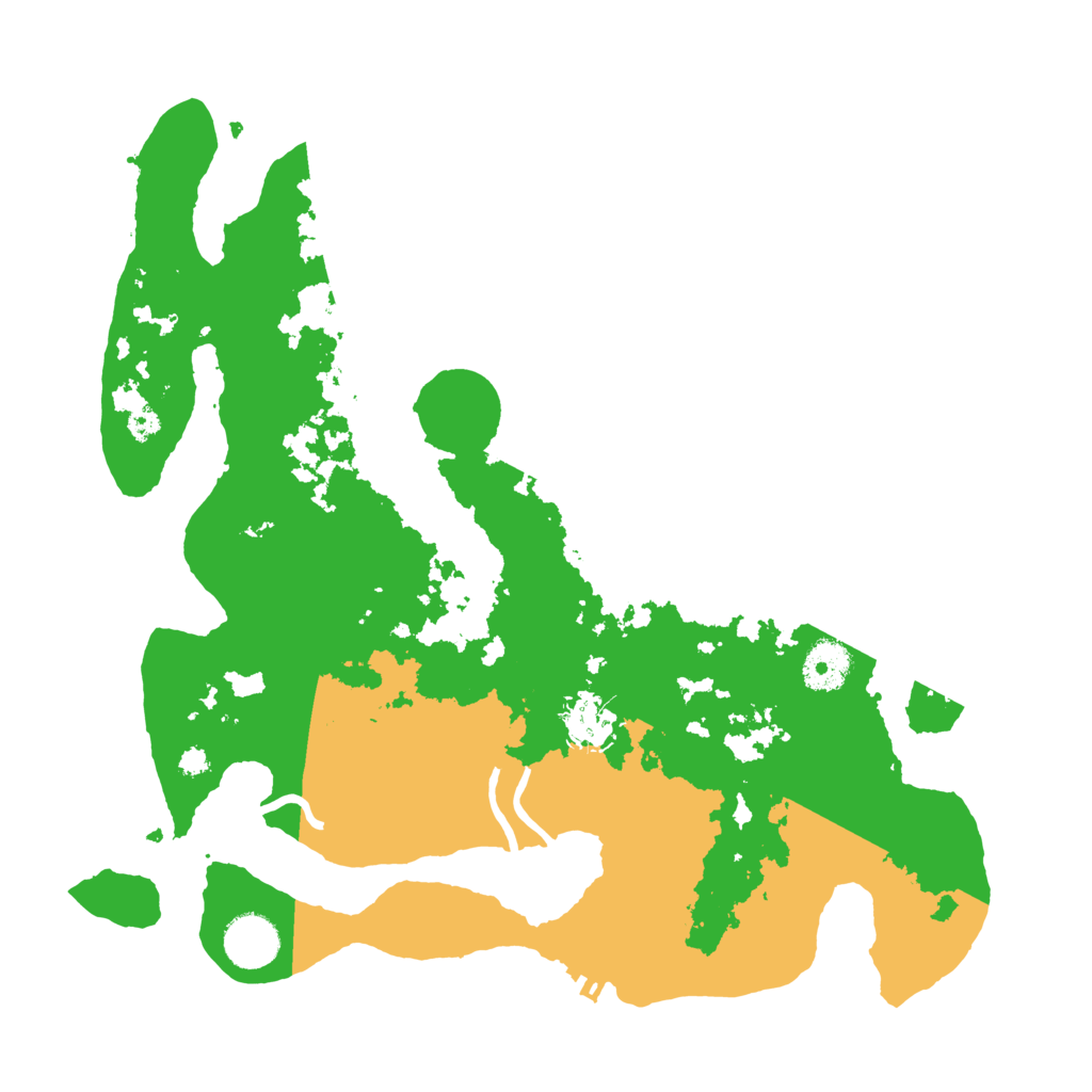 Biome Rust Map: Procedural Map, Size: 3500, Seed: 807279387
