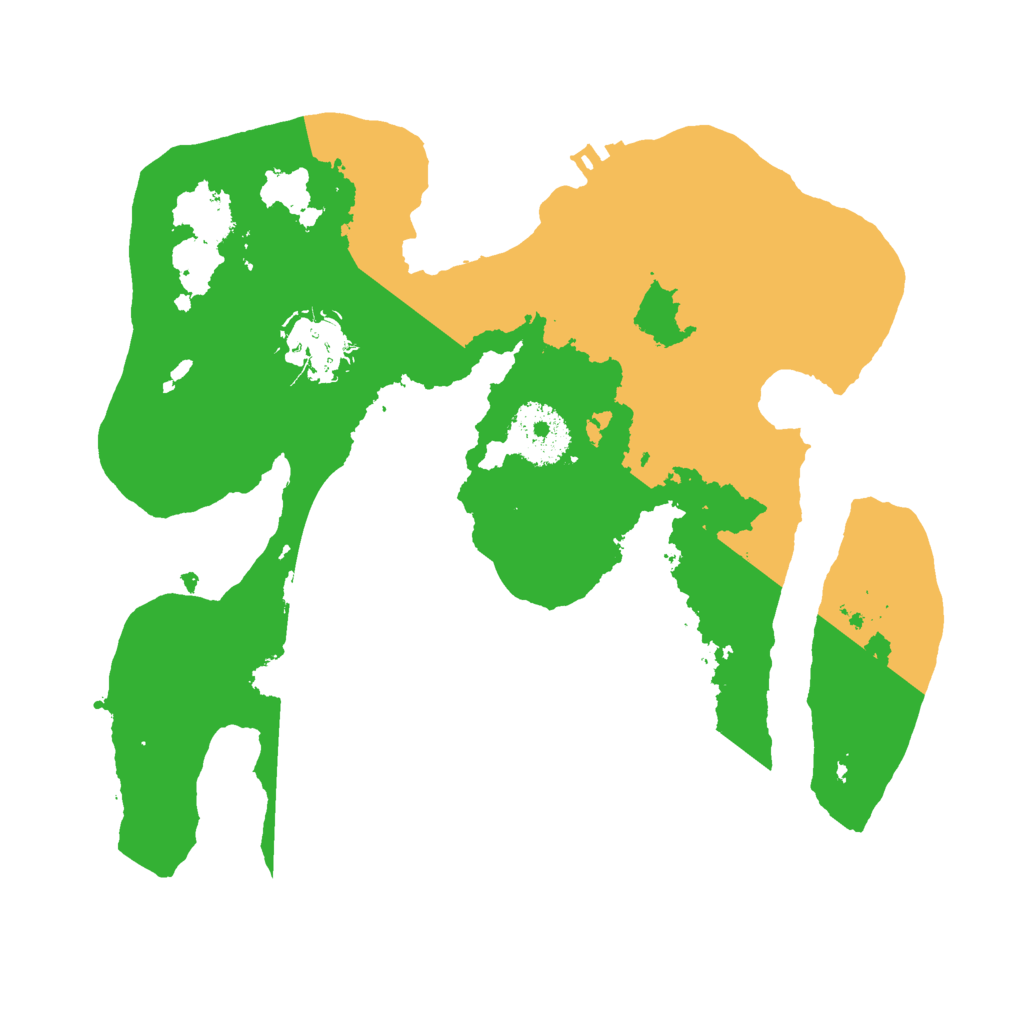 Biome Rust Map: Procedural Map, Size: 2600, Seed: 1239105407