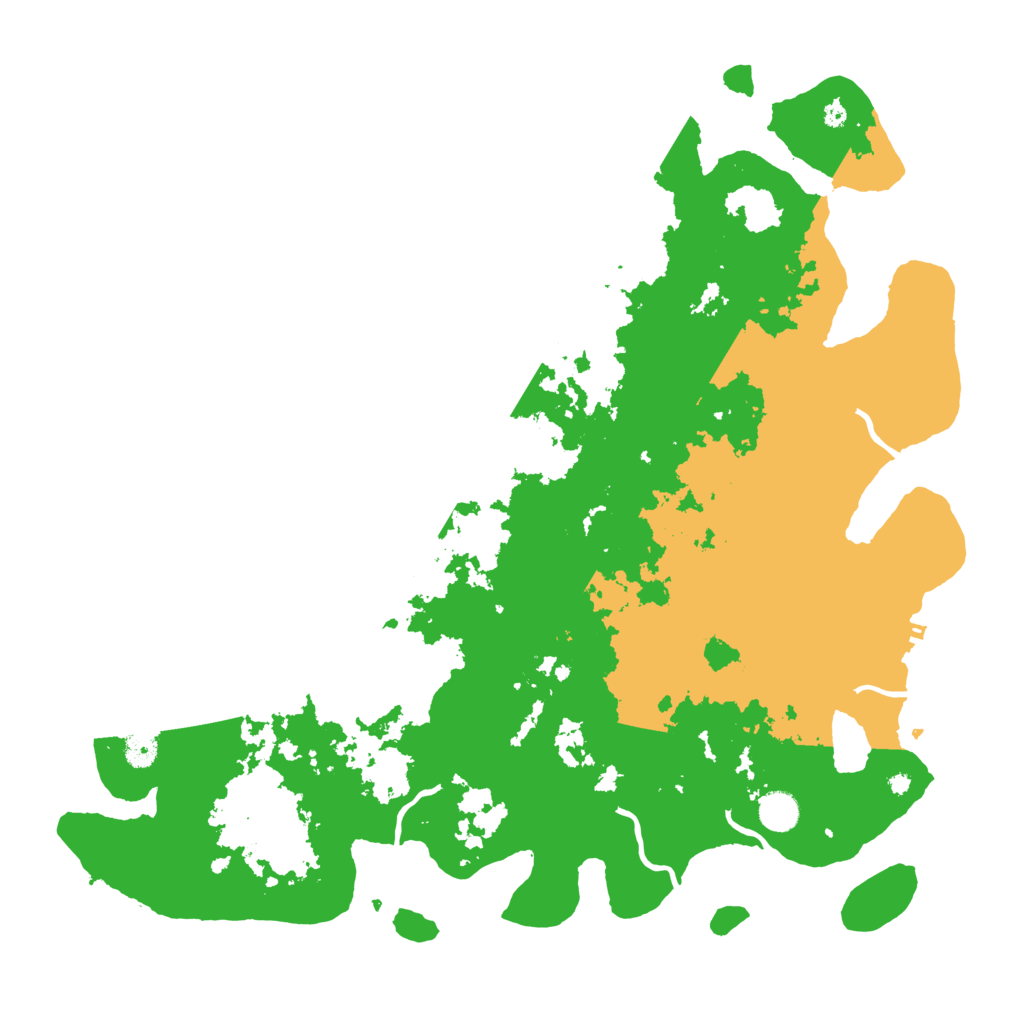 Biome Rust Map: Procedural Map, Size: 4500, Seed: 23463465