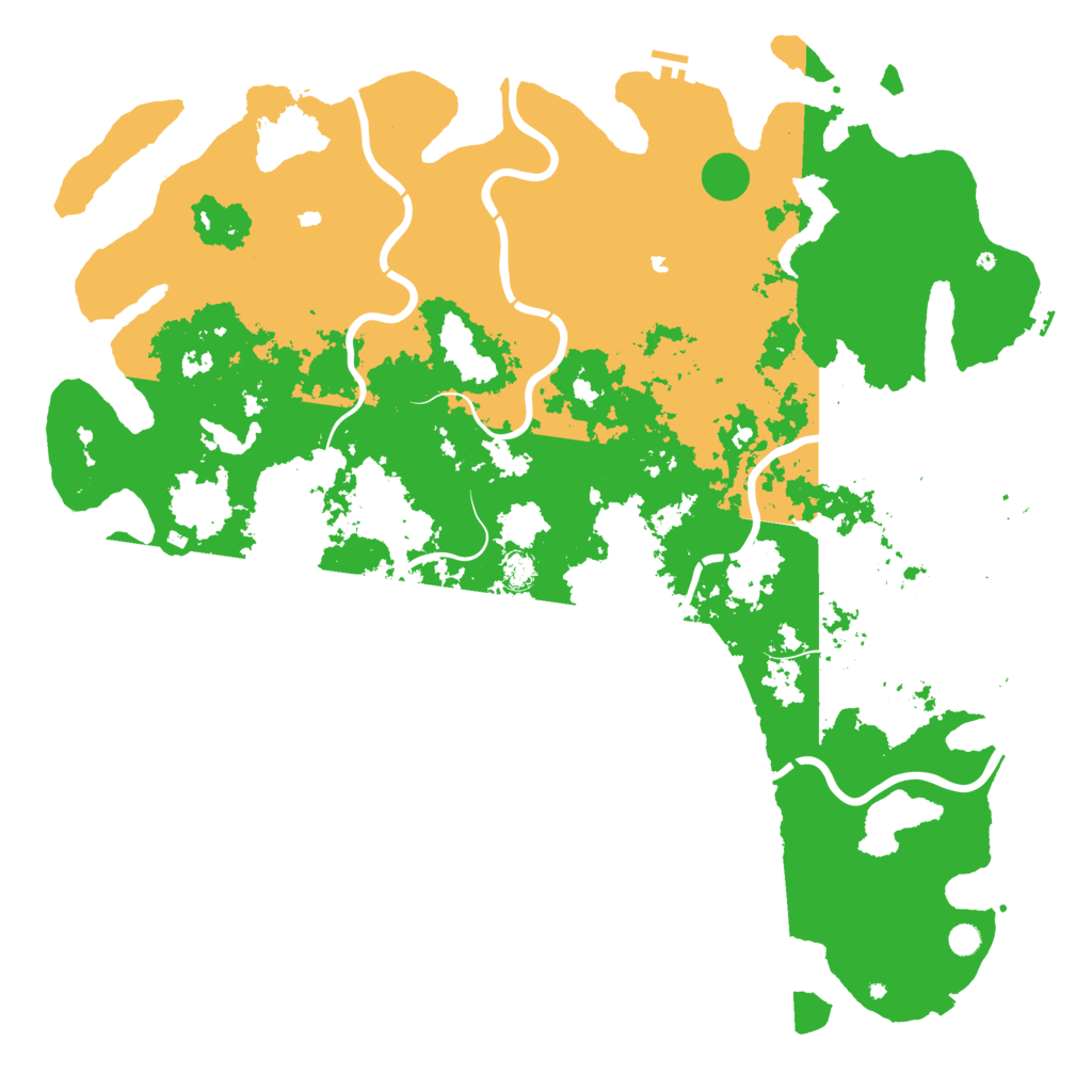 Biome Rust Map: Procedural Map, Size: 6000, Seed: 394217599