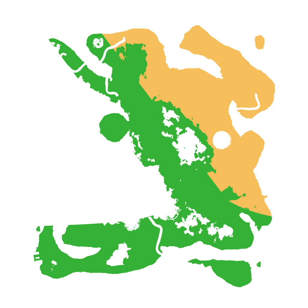 Biome Rust Map: Procedural Map, Size: 3000, Seed: 100000070
