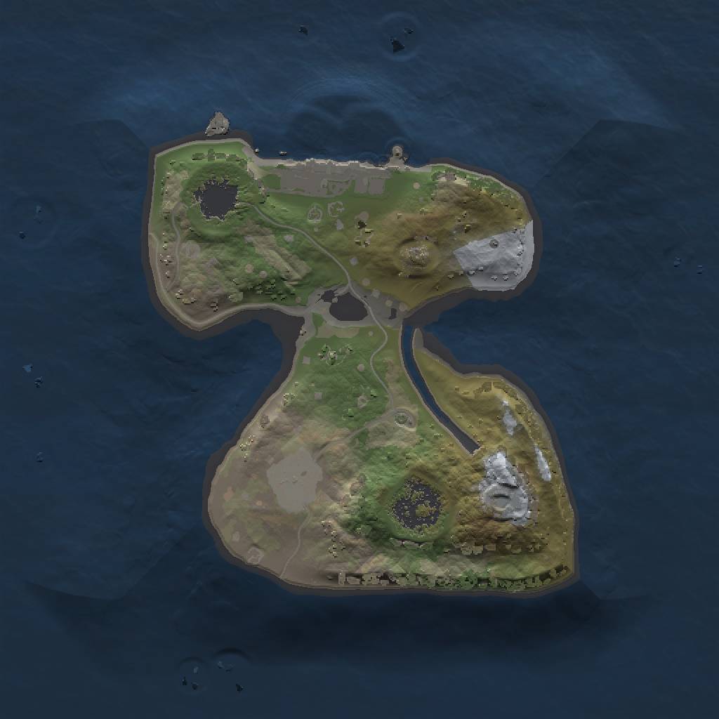Rust Map: Procedural Map, Size: 1500, Seed: 1640, 5 Monuments