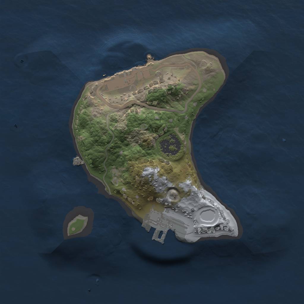 Rust Map: Procedural Map, Size: 1500, Seed: 1650, 6 Monuments