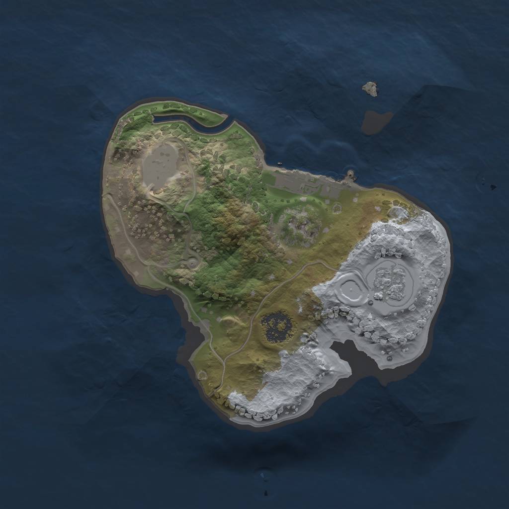 Rust Map: Procedural Map, Size: 1700, Seed: 9090, 7 Monuments