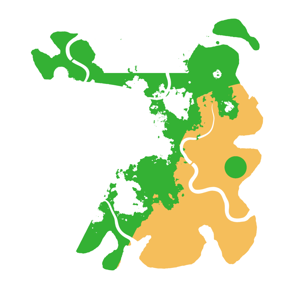 Biome Rust Map: Procedural Map, Size: 3500, Seed: 458334244