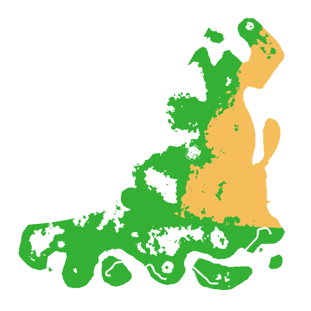 Biome Rust Map: Procedural Map, Size: 3900, Seed: 615481264