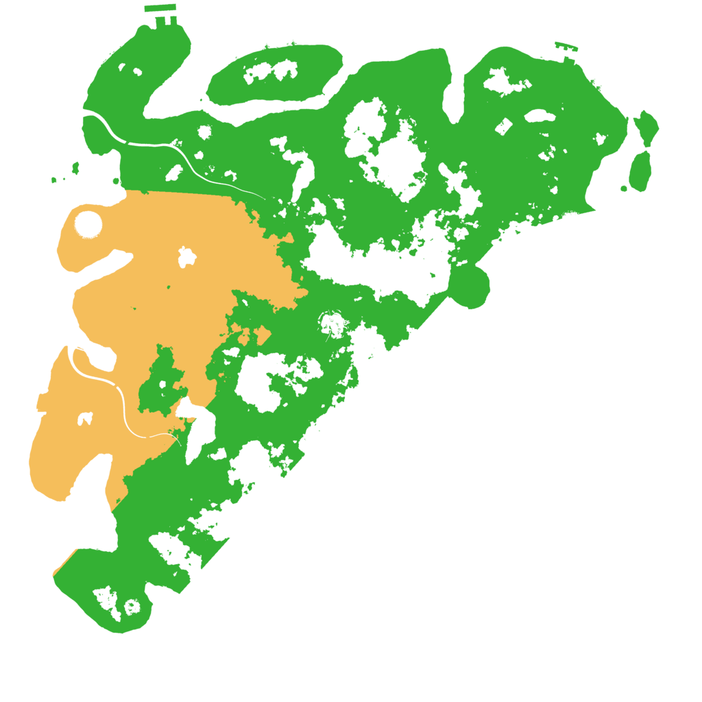 Biome Rust Map: Procedural Map, Size: 4500, Seed: 446761145