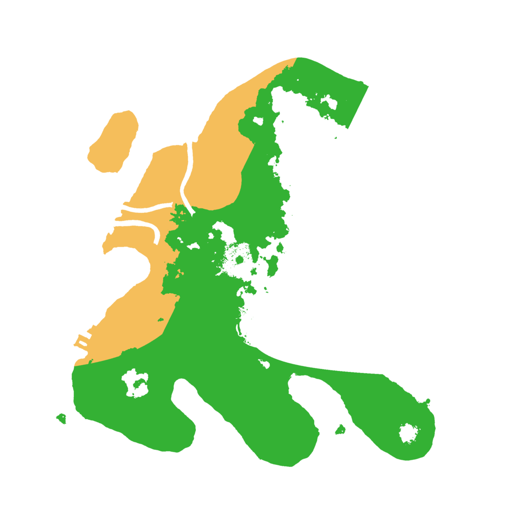 Biome Rust Map: Procedural Map, Size: 2500, Seed: 1790907798