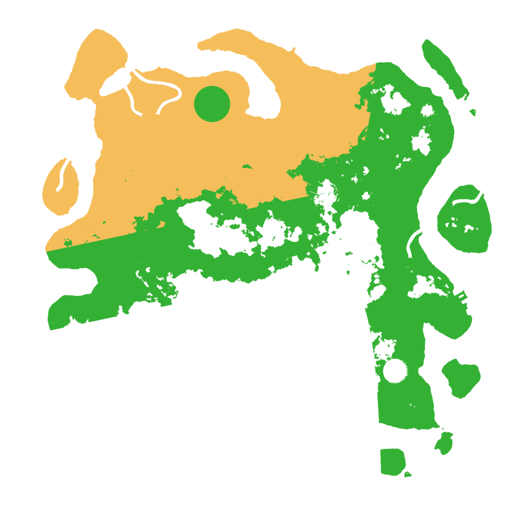 Biome Rust Map: Procedural Map, Size: 3800, Seed: 40805563