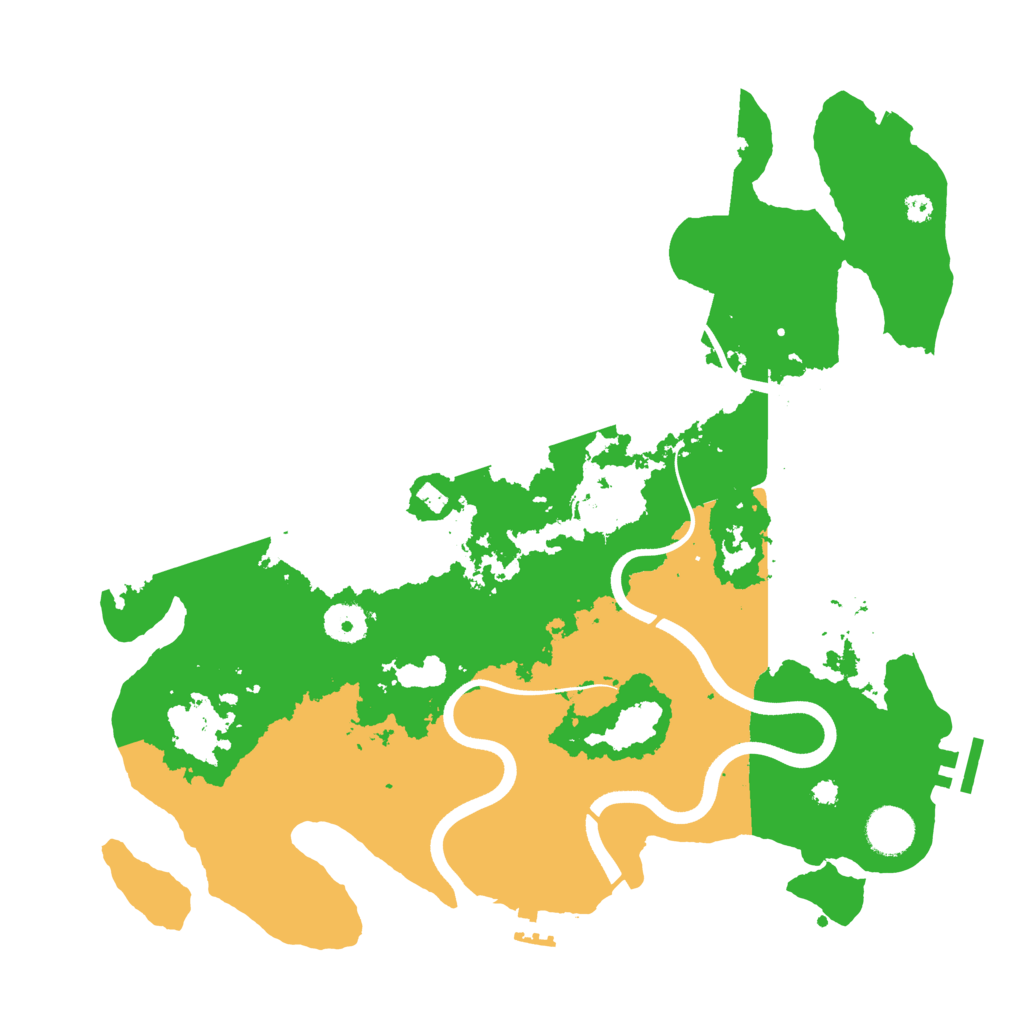 Biome Rust Map: Procedural Map, Size: 3700, Seed: 211243711