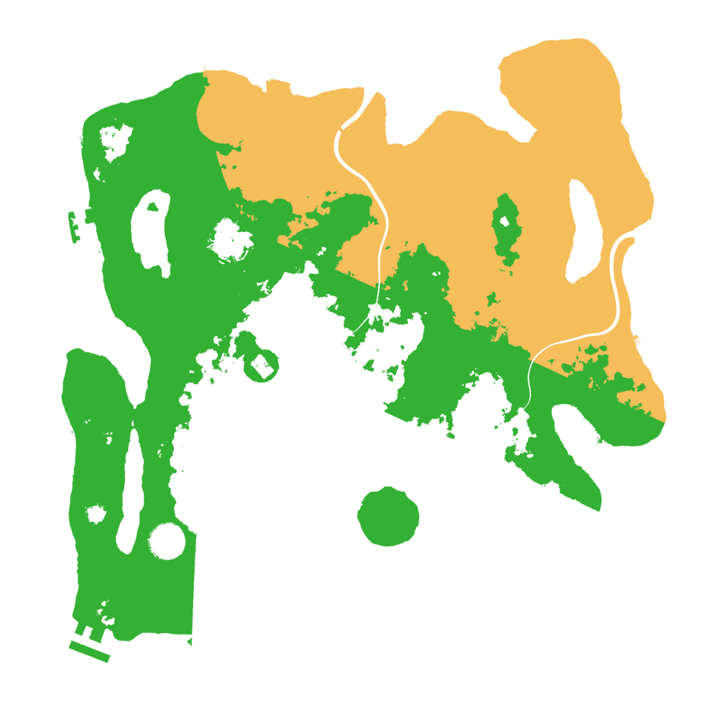 Biome Rust Map: Procedural Map, Size: 3500, Seed: 279879729