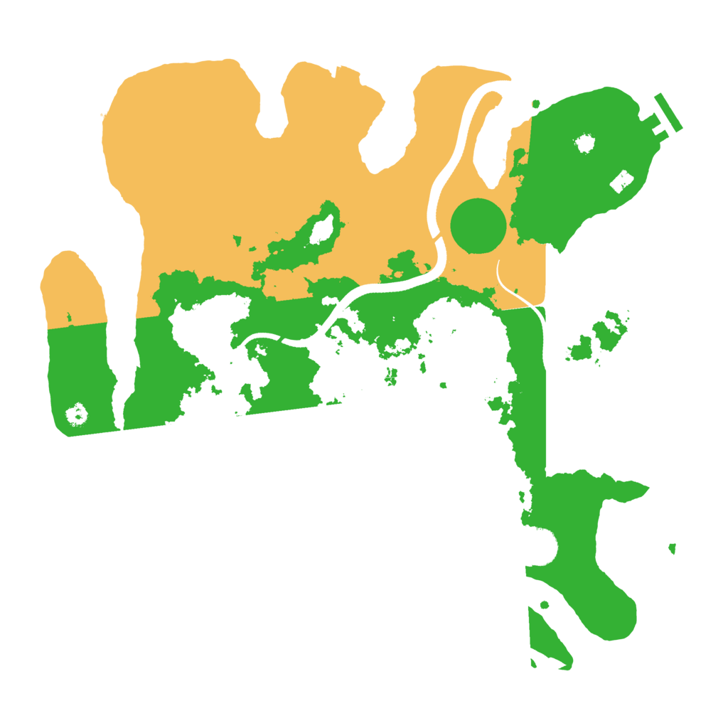 Biome Rust Map: Procedural Map, Size: 3500, Seed: 2127