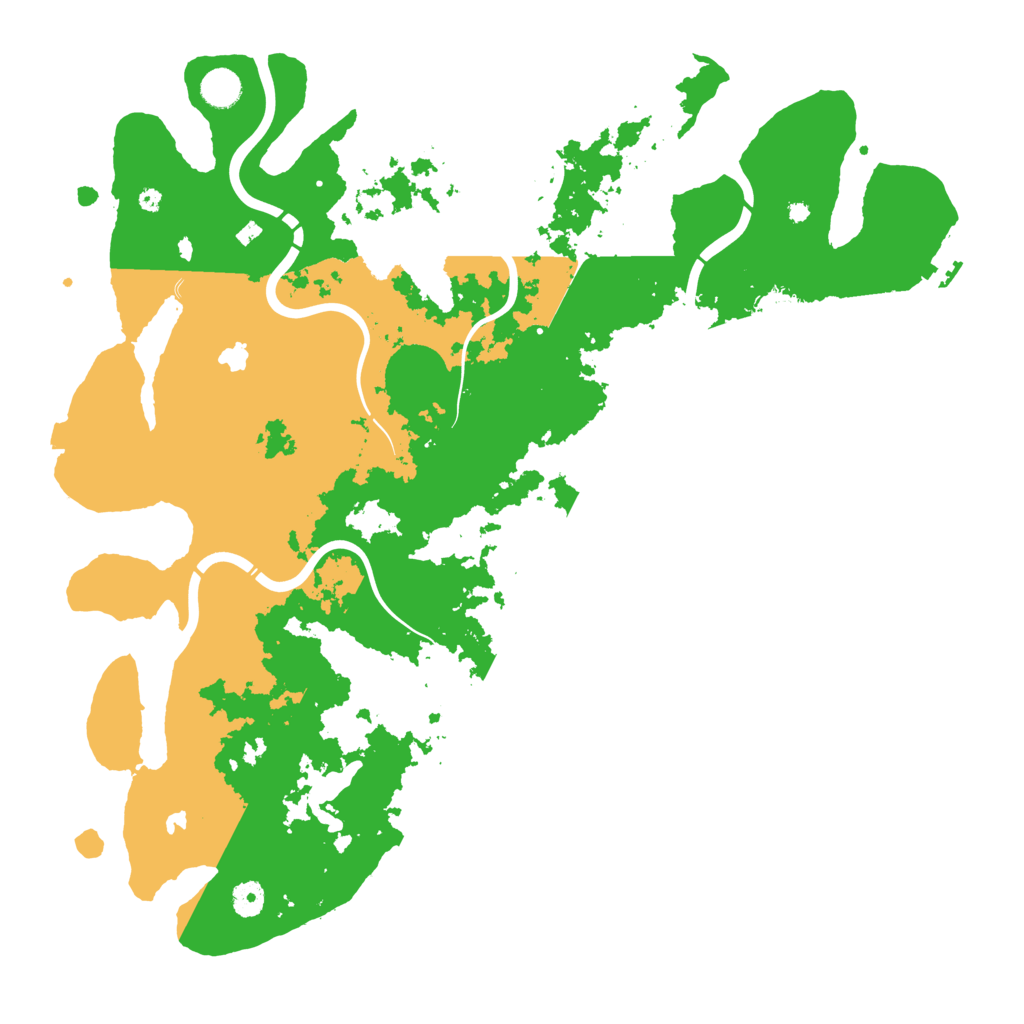 Biome Rust Map: Procedural Map, Size: 4500, Seed: 672545