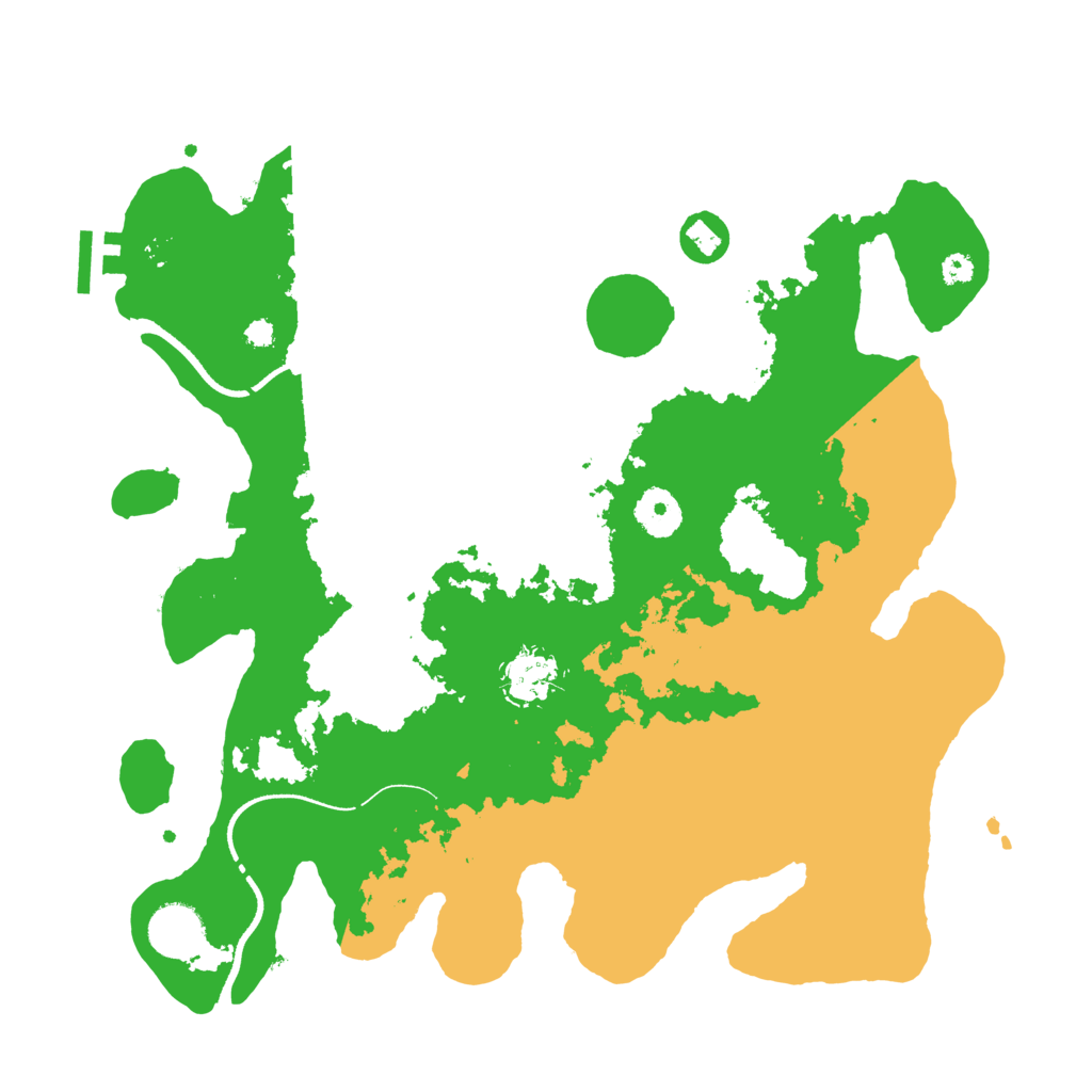 Biome Rust Map: Procedural Map, Size: 3500, Seed: 6796767