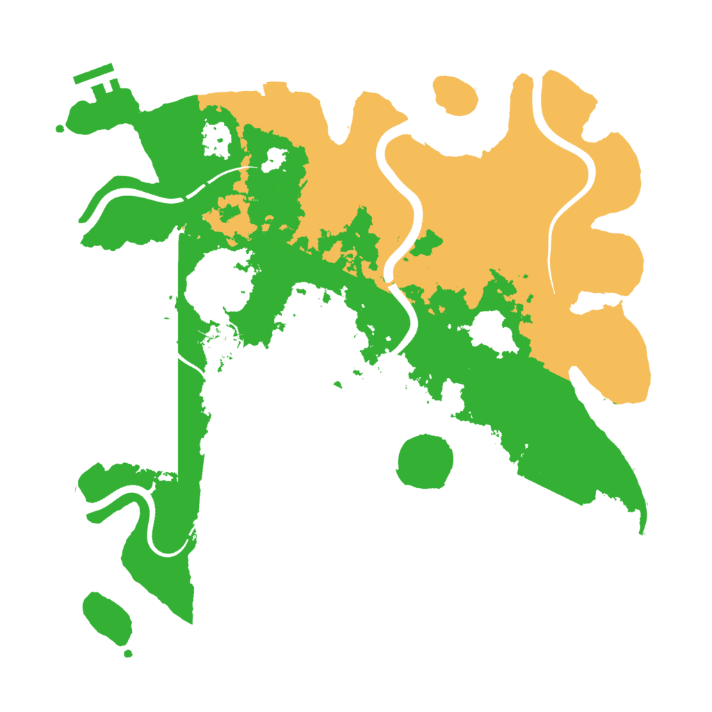 Biome Rust Map: Procedural Map, Size: 3500, Seed: 1309012495