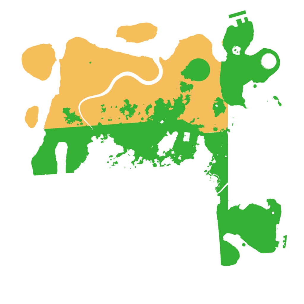 Biome Rust Map: Procedural Map, Size: 3500, Seed: 812757579