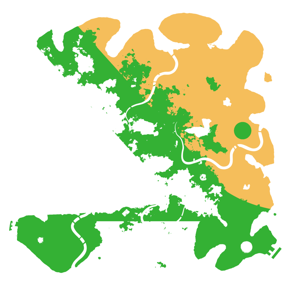 Biome Rust Map: Procedural Map, Size: 4500, Seed: 1984