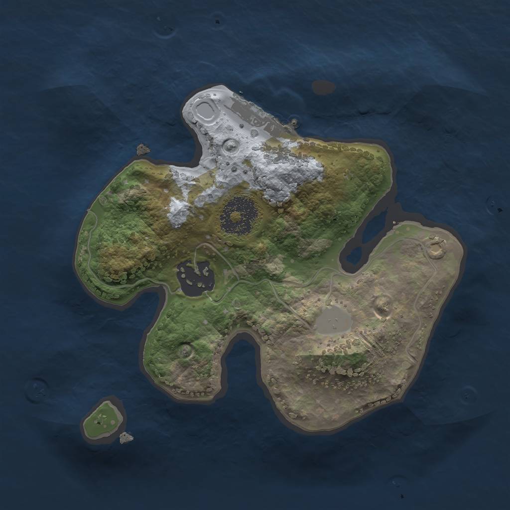 Rust Map: Procedural Map, Size: 2000, Seed: 74403620, 7 Monuments