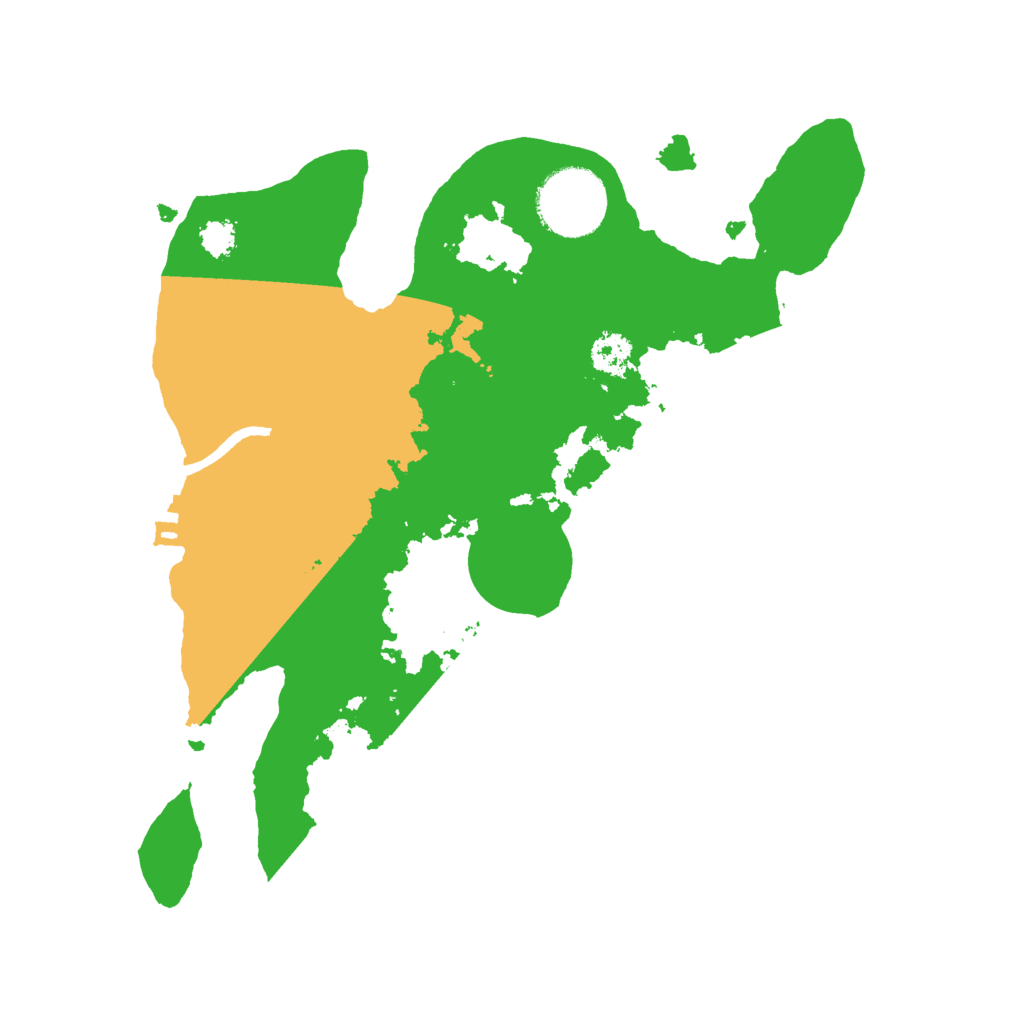 Biome Rust Map: Procedural Map, Size: 2600, Seed: 308488