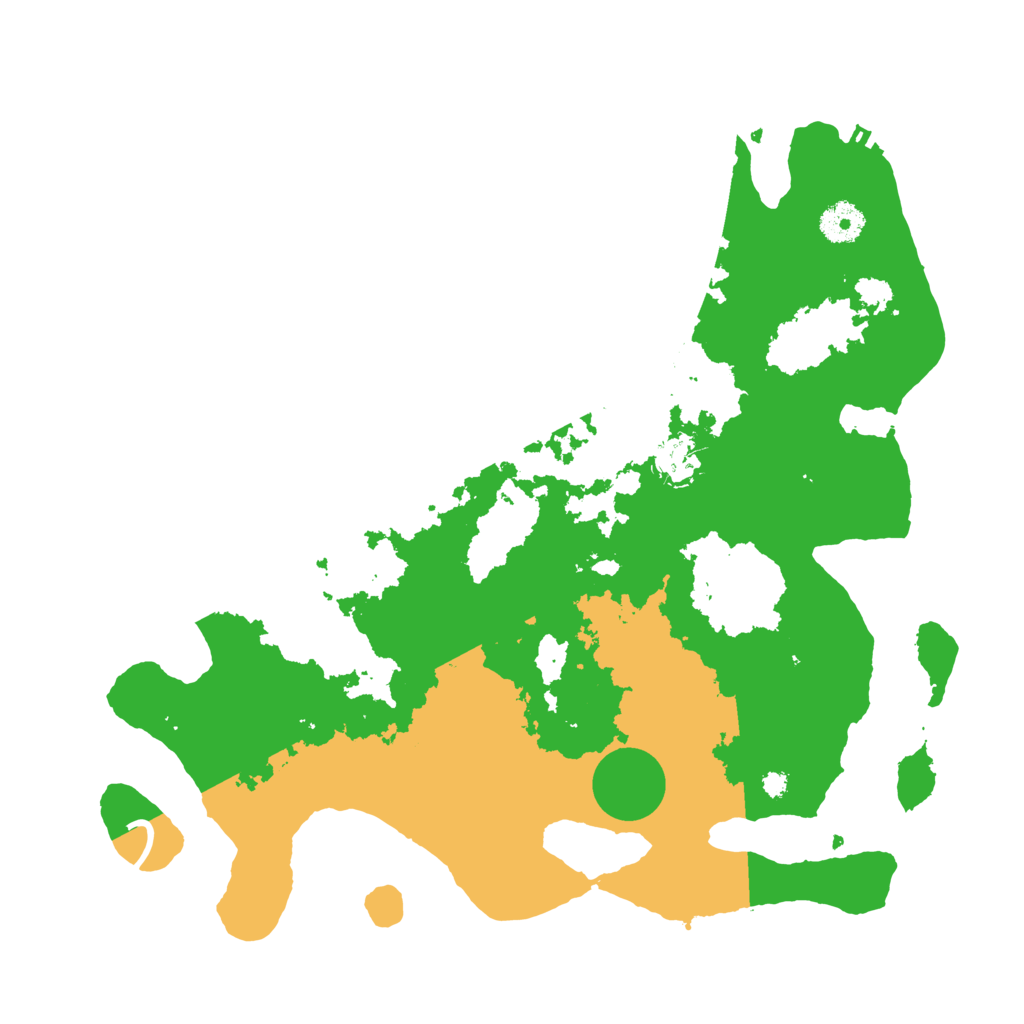 Biome Rust Map: Procedural Map, Size: 3700, Seed: 721321224