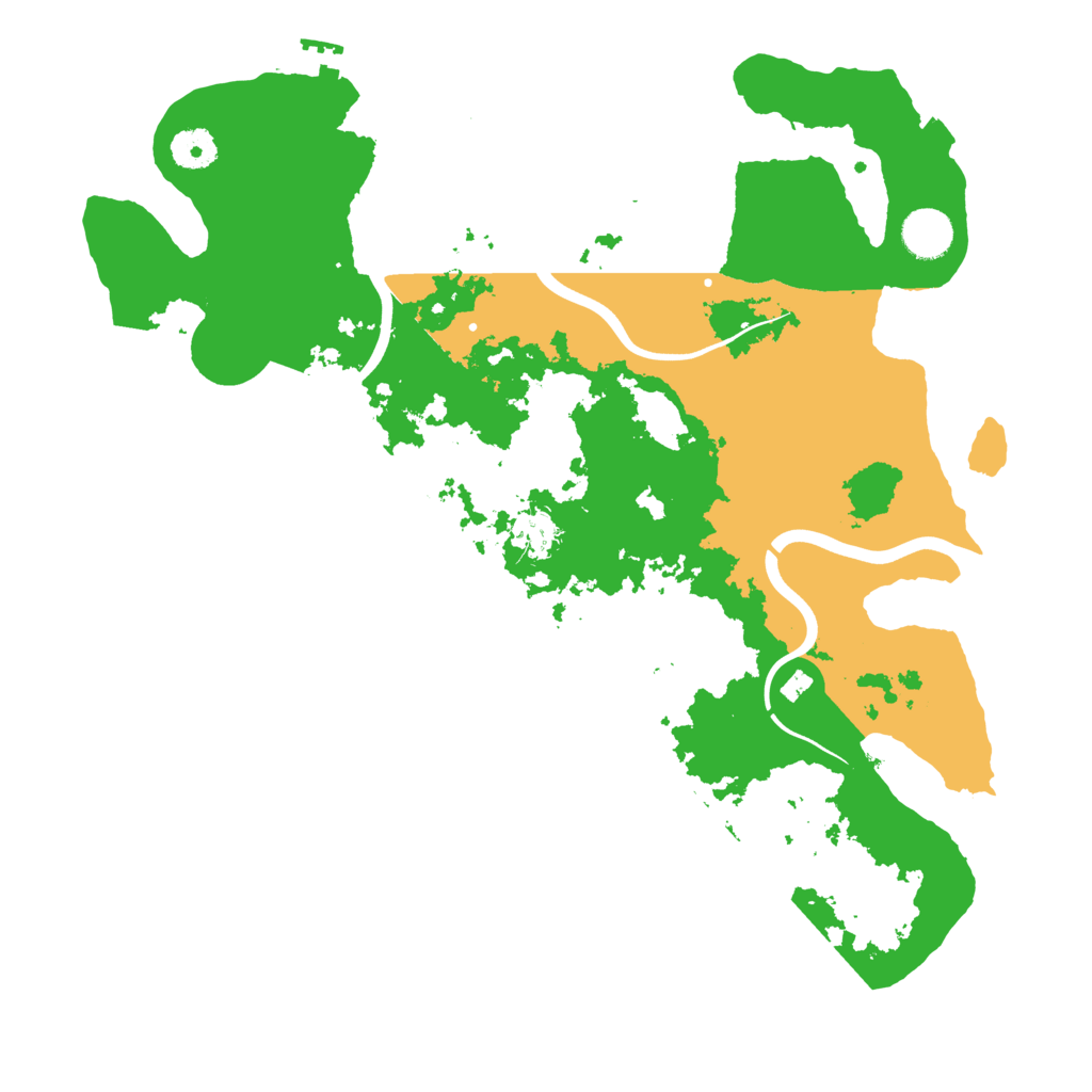 Biome Rust Map: Procedural Map, Size: 3800, Seed: 6666