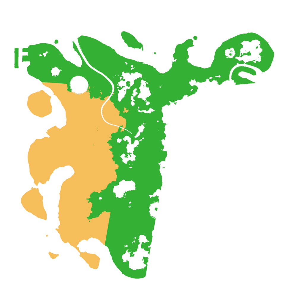 Biome Rust Map: Procedural Map, Size: 3000, Seed: 1764156952