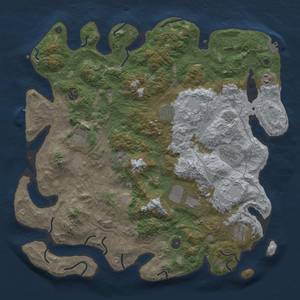 Thumbnail Rust Map: Procedural Map, Size: 4500, Seed: 1111111111, 18 Monuments