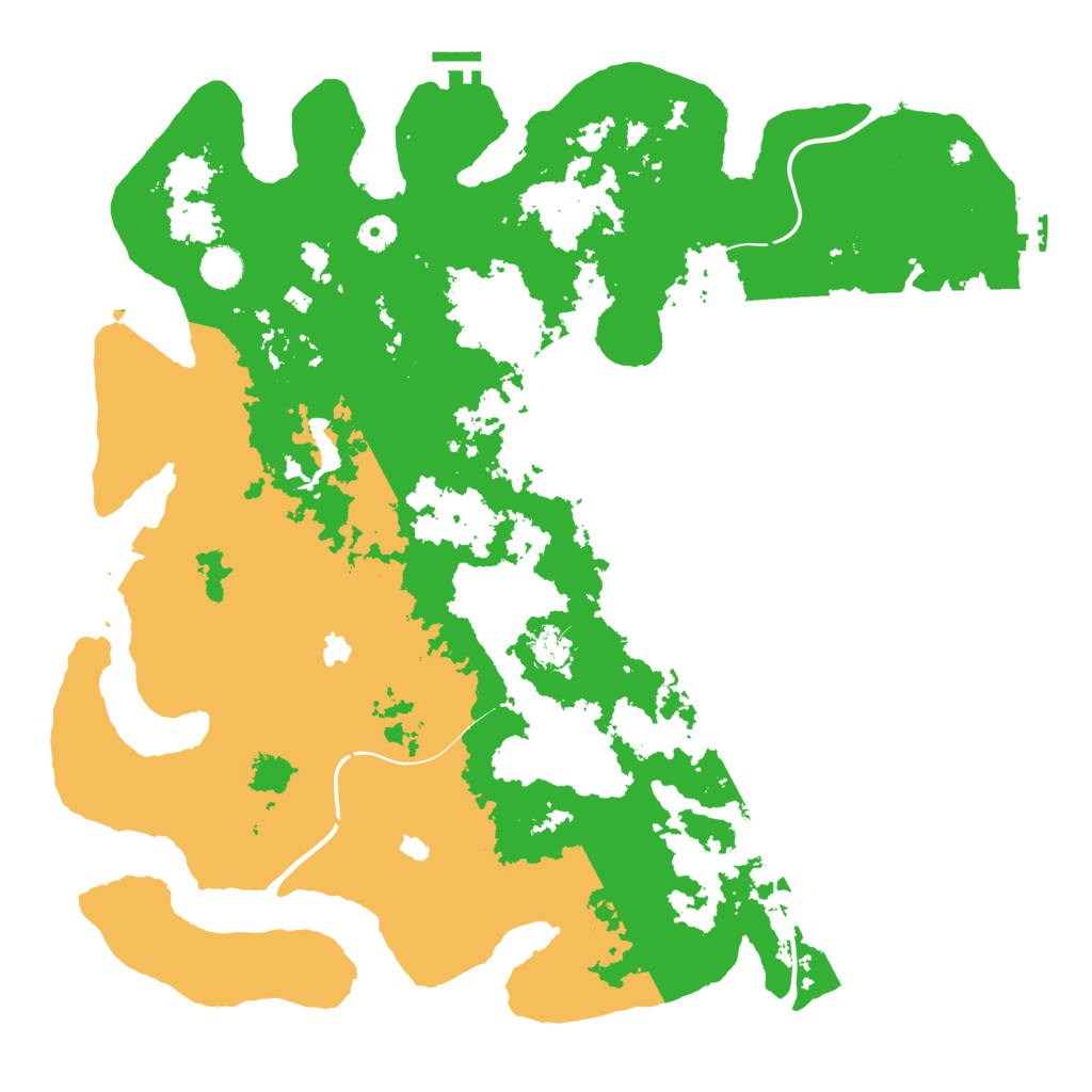 Biome Rust Map: Procedural Map, Size: 4500, Seed: 1111111111