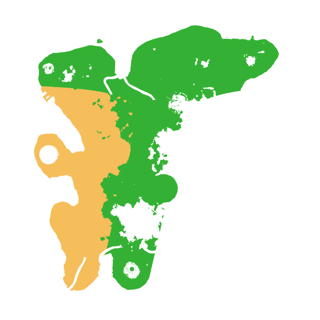 Biome Rust Map: Procedural Map, Size: 3000, Seed: 86951591