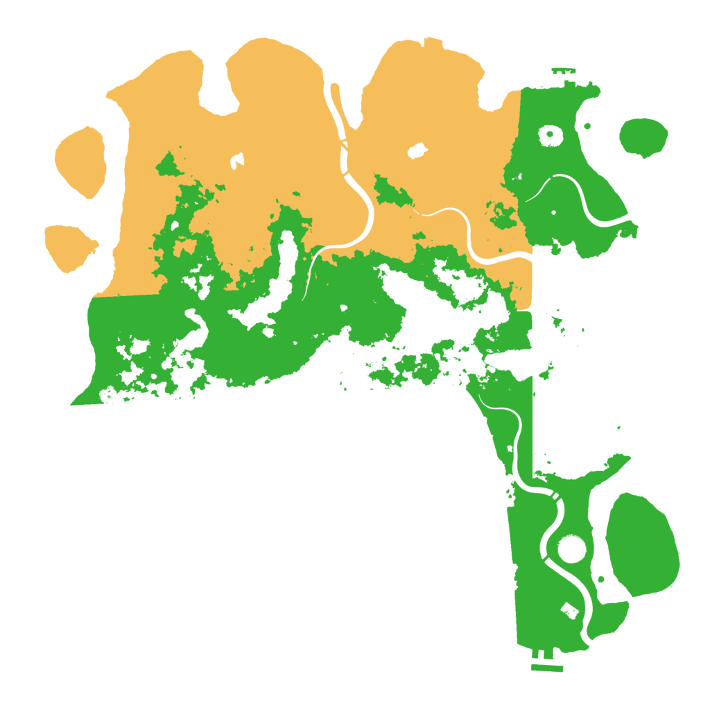Biome Rust Map: Procedural Map, Size: 4500, Seed: 1216359536