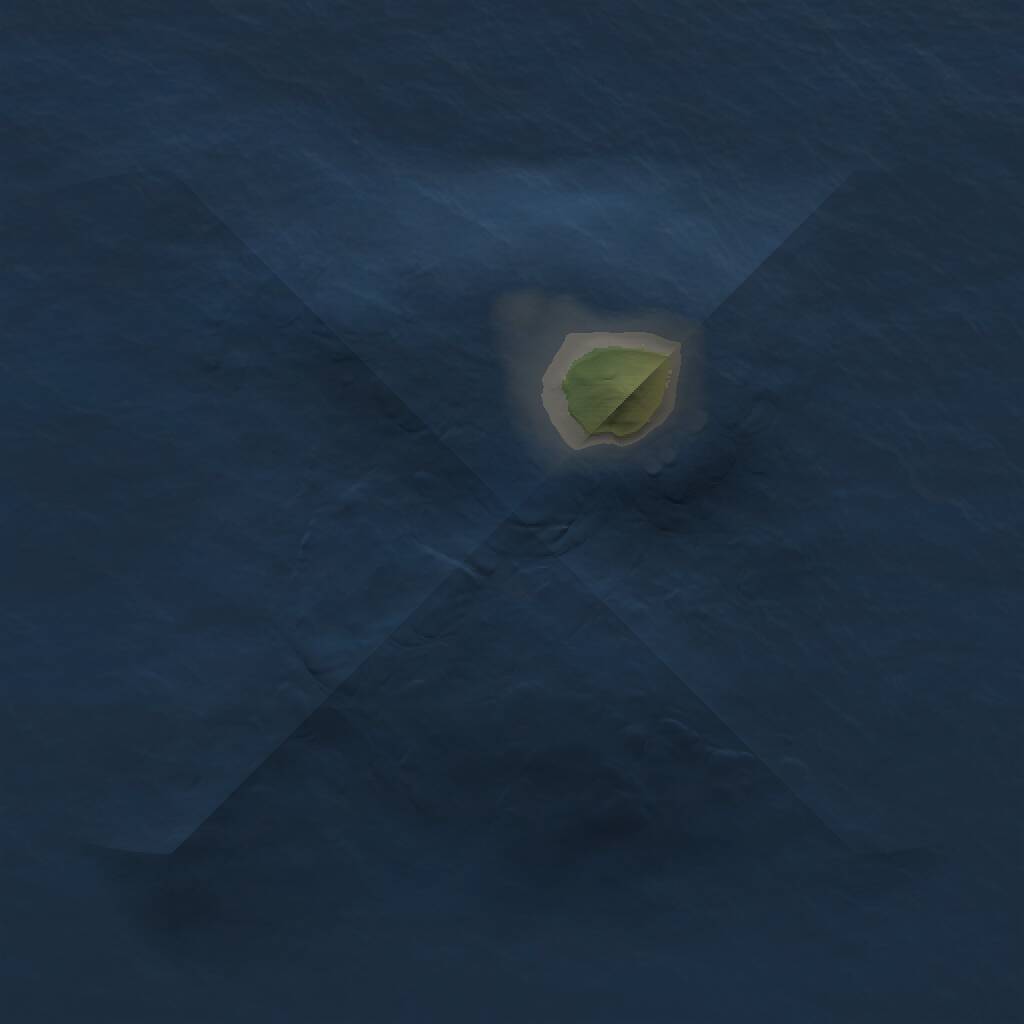 Rust Map: Procedural Map, Size: 1000, Seed: 5555, 1 Monuments