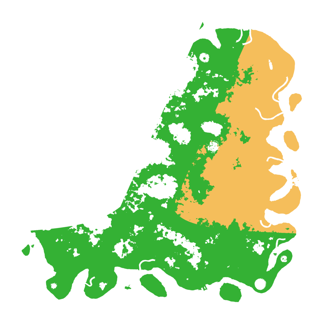 Biome Rust Map: Procedural Map, Size: 5000, Seed: 1258