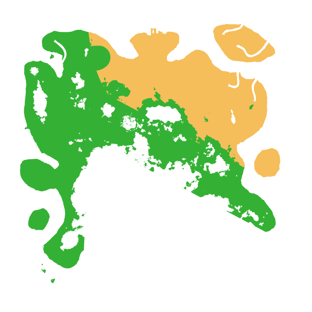 Biome Rust Map: Procedural Map, Size: 3500, Seed: 258551