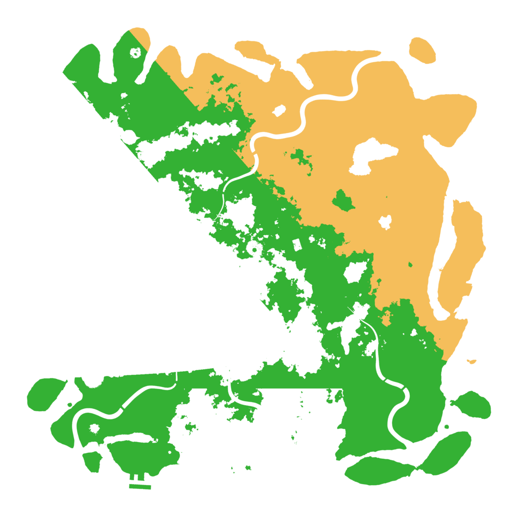 Biome Rust Map: Procedural Map, Size: 4800, Seed: 570439500