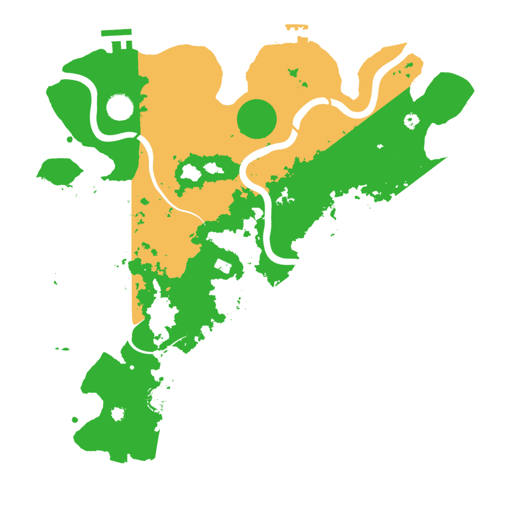 Biome Rust Map: Procedural Map, Size: 3500, Seed: 1979068328