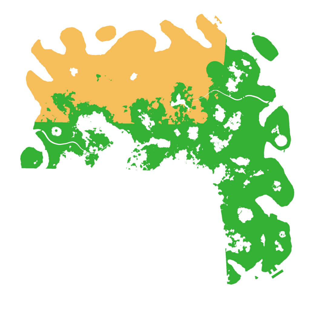 Biome Rust Map: Procedural Map, Size: 4800, Seed: 458241551