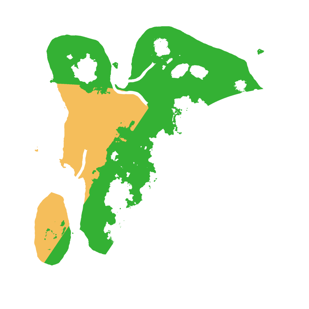 Biome Rust Map: Procedural Map, Size: 2500, Seed: 1052153387