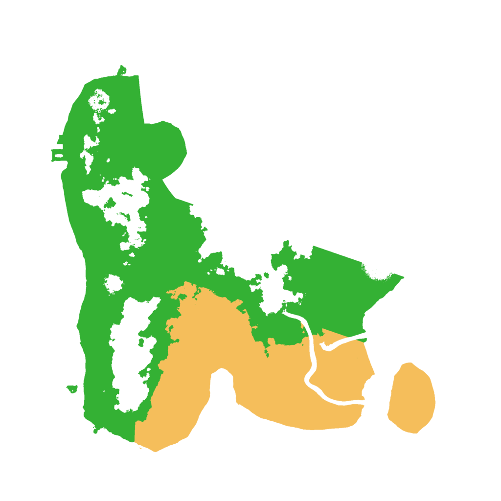 Biome Rust Map: Procedural Map, Size: 2500, Seed: 149107626