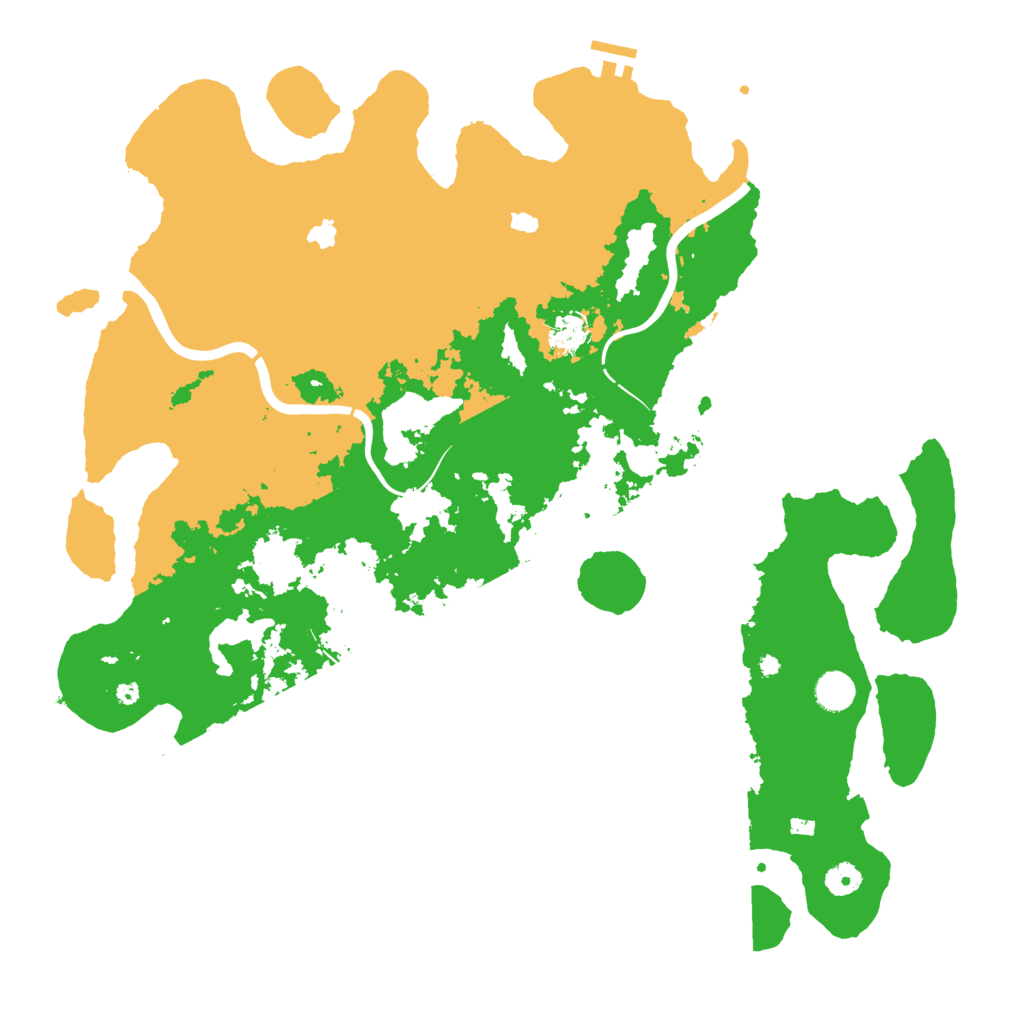 Biome Rust Map: Procedural Map, Size: 4500, Seed: 95800577