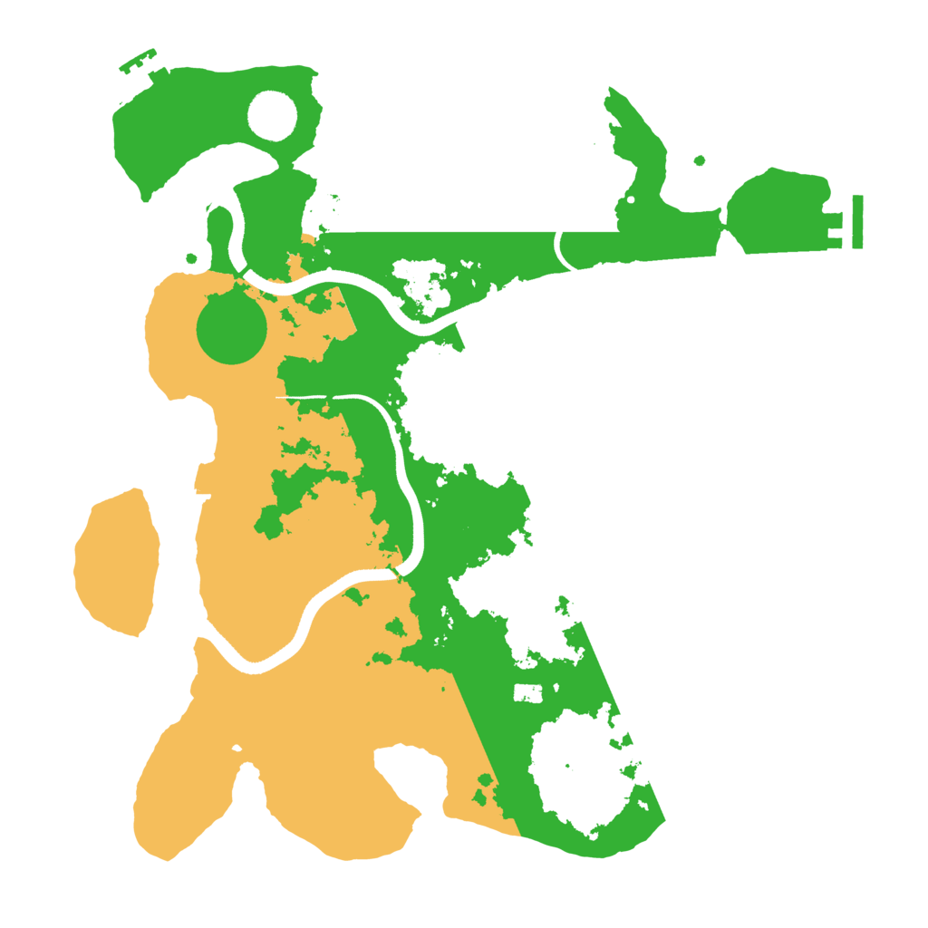 Biome Rust Map: Procedural Map, Size: 3500, Seed: 56612
