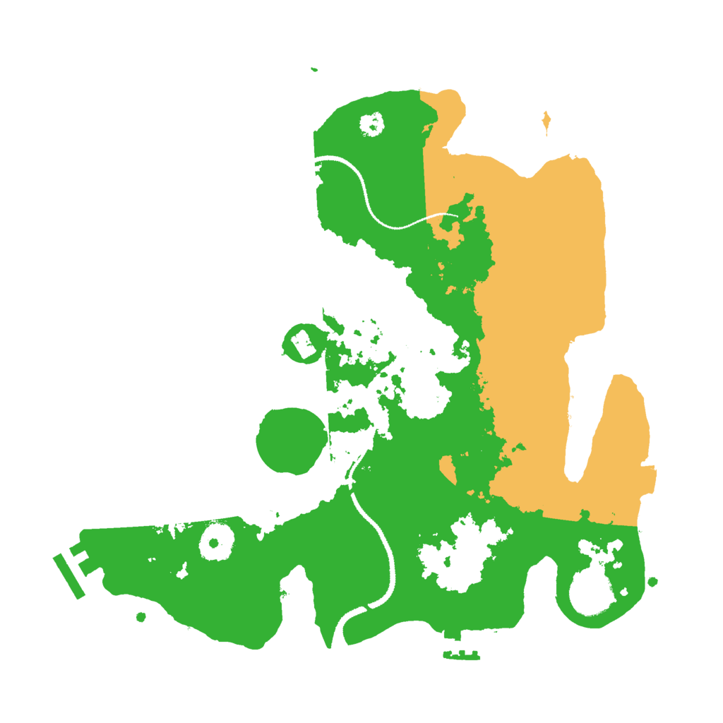 Biome Rust Map: Procedural Map, Size: 3000, Seed: 18649