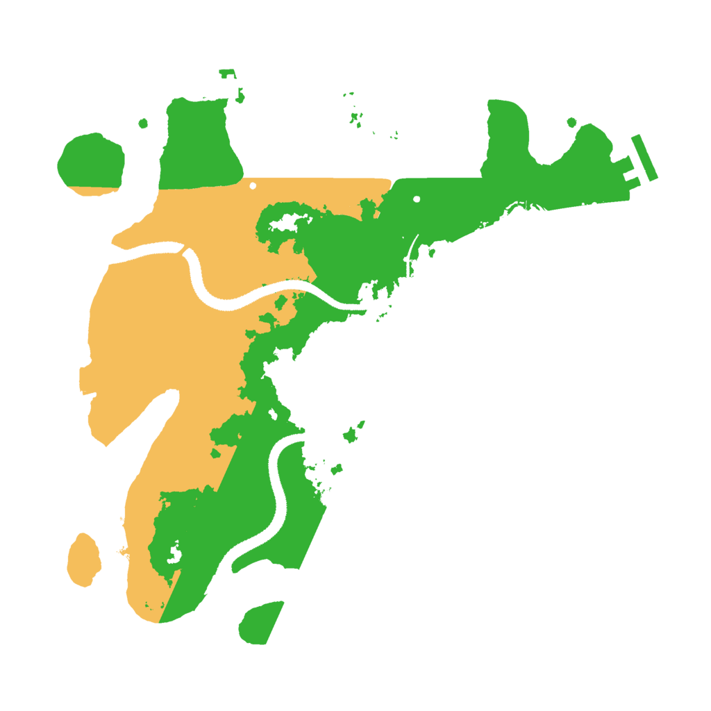 Biome Rust Map: Procedural Map, Size: 3000, Seed: 1570070762