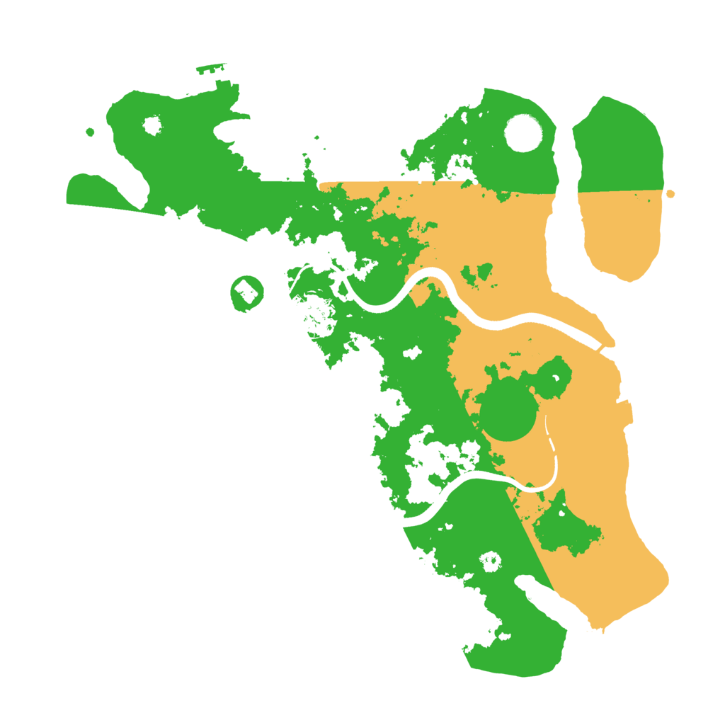 Biome Rust Map: Procedural Map, Size: 3500, Seed: 458509137