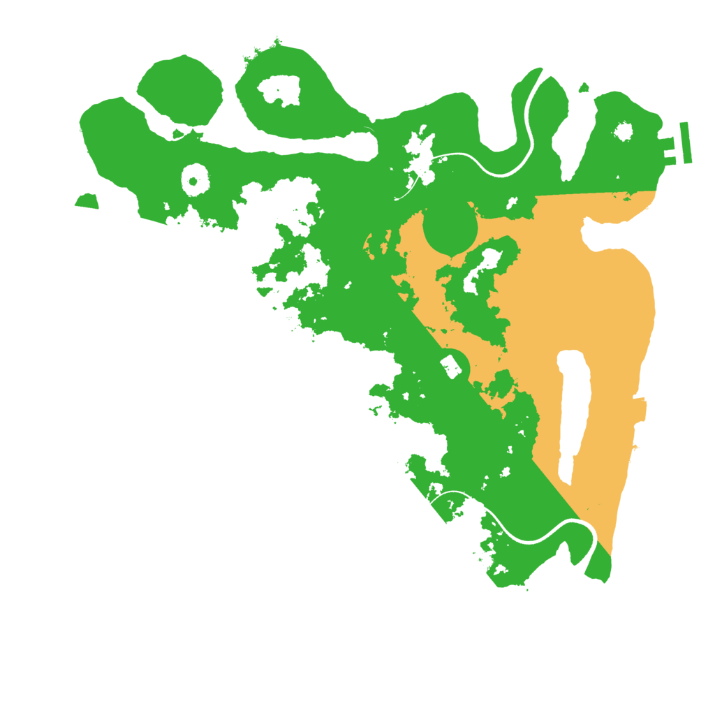 Biome Rust Map: Procedural Map, Size: 3500, Seed: 1984522250