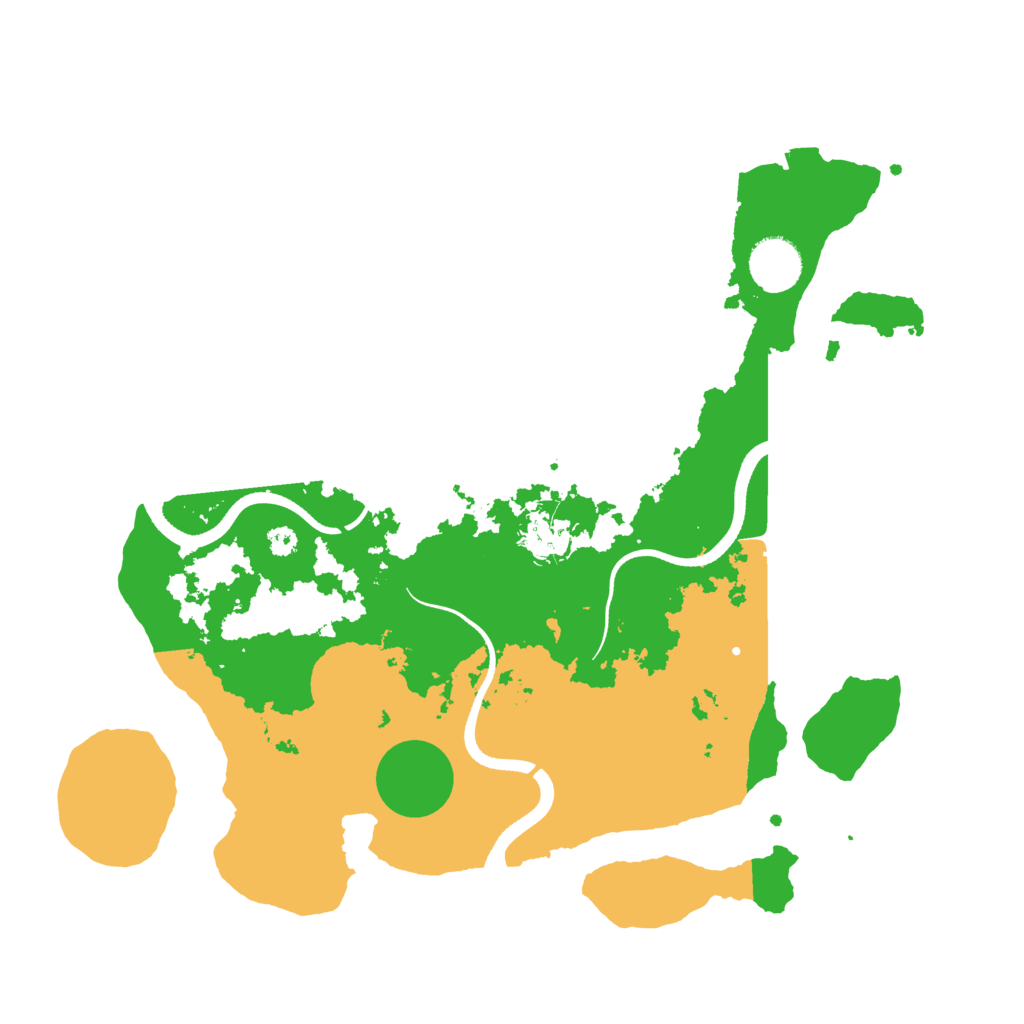 Biome Rust Map: Procedural Map, Size: 3500, Seed: 8672303