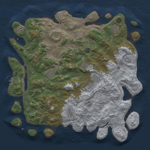 Thumbnail Rust Map: Procedural Map, Size: 4500, Seed: 111264882, 20 Monuments