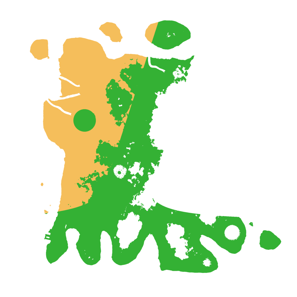 Biome Rust Map: Procedural Map, Size: 3500, Seed: 157745720