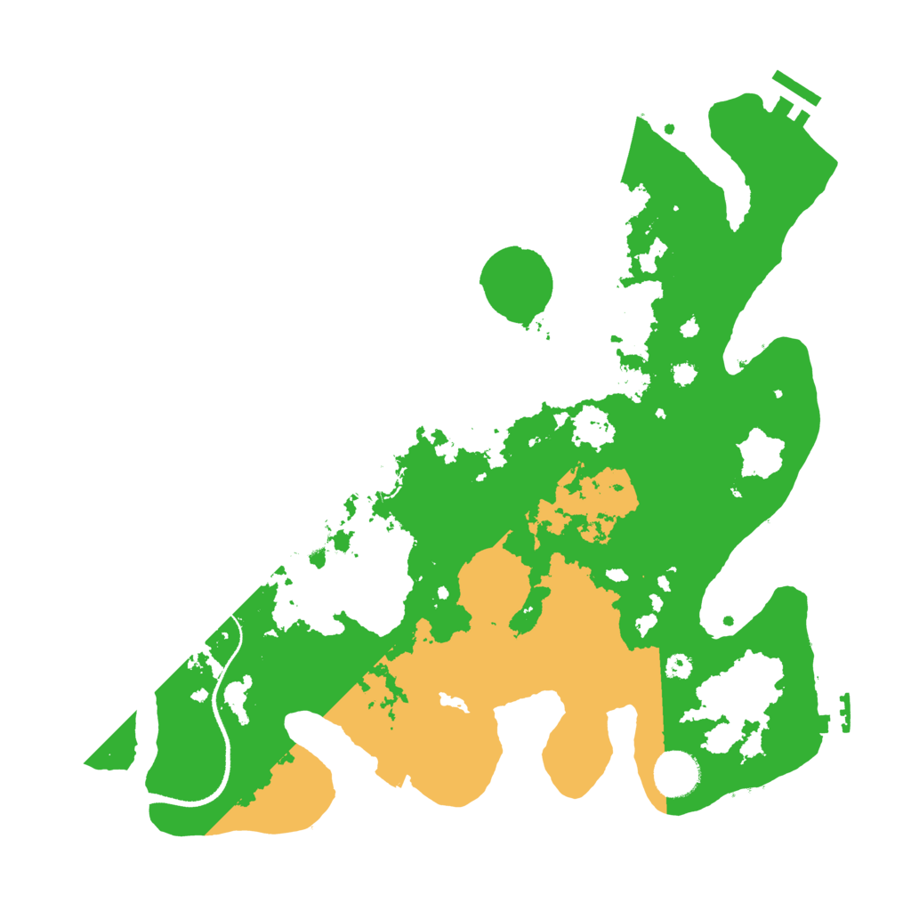 Biome Rust Map: Procedural Map, Size: 3499, Seed: 150989644